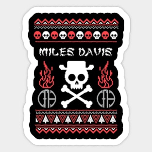 miles davis happy x Sticker